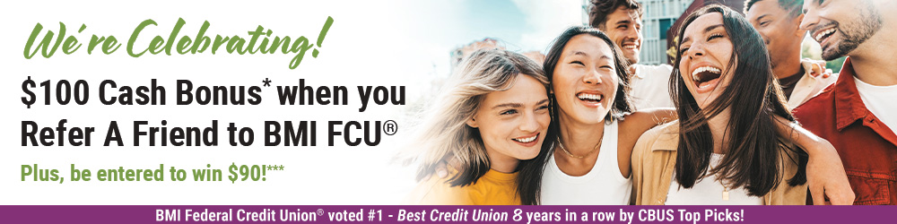 two young men looking at a cell phone, two women at a coffee table together, man and a woman with …