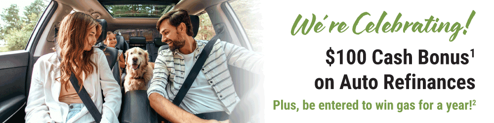 Couple in Car with Daughter and Their Dog