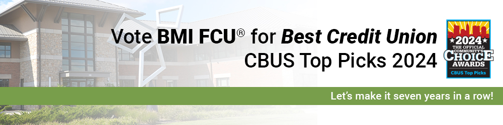 B M I Federal Credit Union building. Nominate B M I F C U today for C BUS Top Picks 2023. Voted …