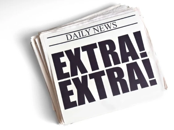 newspaper reading extra extra